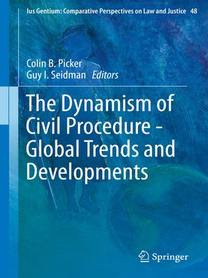 cover image of The Dynamism of Civil Procedure--Global Trends and Developments